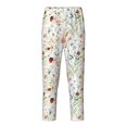 thumbnail image 2 of Disketp Wildflower Watercolor for Teenagers' Pajama Pants ,Lounge Pants Teen joggers Ideal for Home, School, or Sports-Medium, 2 of 6