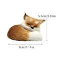 thumbnail image 3 of Xqxayjr under $5 3Pcs Faux Fur Fox Ornament, Artificial Fox Christmas Ornament, Mini Realistic Faux Fur Sleeping Fox Figurine, Cute Animal Decor for Tree Shelf Display, Soft PlushToyforKidsCollectors, 3 of 9