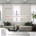 thumbnail image 4 of Cortinas PleatedDrapes de lino 100% blackout, 240 x 260 cm, 2 paneles, 4 of 9