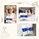 thumbnail image 2 of Almohada nupcial para boda, anillo de bolsillo, almohada, soporte para cojín con decoración de corazones dobles, 20*20cm, azul, 2 of 5