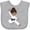 AC-Heather Grey, variant on Inktastic African American Girl, Black Belt, Karate Girl Girls Baby Bib