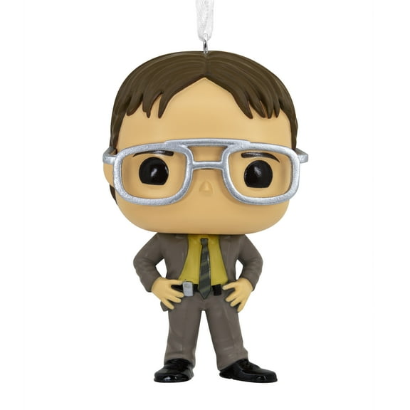 Hallmark Funko POP! The Office Dwight Schrute Resin Christmas Figurine Ornament, 3.4"