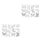 thumbnail image 1 of Cateissary Pegatinas de pájaros para ventana, película electrostática extraíble, calcomanías de vidrio de vinilo autoadhesivas, buen diseño mate, MariposasA1A2 2piezas Cateissary CBP353380, 1 of 6