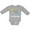 AC-Heather Grey, variant on Fort Myers Beach Florida Dolphin Boys or Girls Long Sleeve Baby Bodysuit