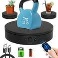 thumbnail image 1 of Motorized Rotating Display Stand Rotating Platform Electric Turntable for Display,Photography,3D Scanner Models,Remote Control Angle/Speed,Step/Swing/Continuous Rotation, 1 of 8