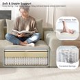 thumbnail image 6 of Yomsum Comfortable Sitting L Shaped Corner Sofa, Fashion Corduroy Sectional Couch, Heavy Duty Bearing Household Sofa for Reception Leisure Gathering Beige, 6 of 7