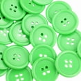 thumbnail image 4 of QUTETN 50 Resin Buttons Green Sewing Fasteners DIY Tailor Crafts Clothes, 4 of 5