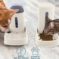 thumbnail image 4 of PETMAKER 2-Pack 3.8L/1G Automatic Pet Feeder and Water Dispenser (White), 4 of 8