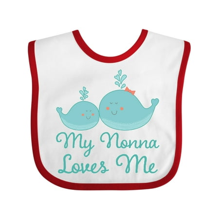 

Inktastic My Nonna Loves Me Gift Baby Boy or Baby Girl Bib