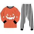 thumbnail image 6 of Kogui Kids Halloween Pajamas Set Long Sleeve Soft 2 Piece Pjs For Toddler Boys And Girls 5T 6T (Light Gray,5-6 Years), 6 of 9