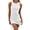 White, variant on Lace-Up Women Sleeveless Solid Color Slim Fit Party Dress Skinny Party Club Mini Dress