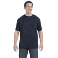 thumbnail image 5 of Gildan Men's DryBlend Pocket T-Shirt, Short Sleeve Crew Neck Casual Blank Tee, Navy, L, 5 of 6