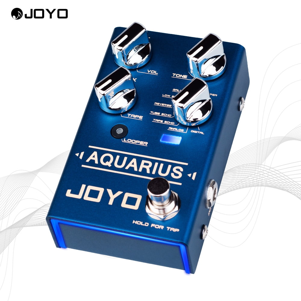 JOYO R-07 Digital Delay & Looper Guitar Pedal 8 Delay Effects Multi Mode Tap Tempo