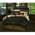 thumbnail image 1 of HiEnd Accents Embroidered Barbwire Comforter Set, Queen, Chocolate, 1 of 4