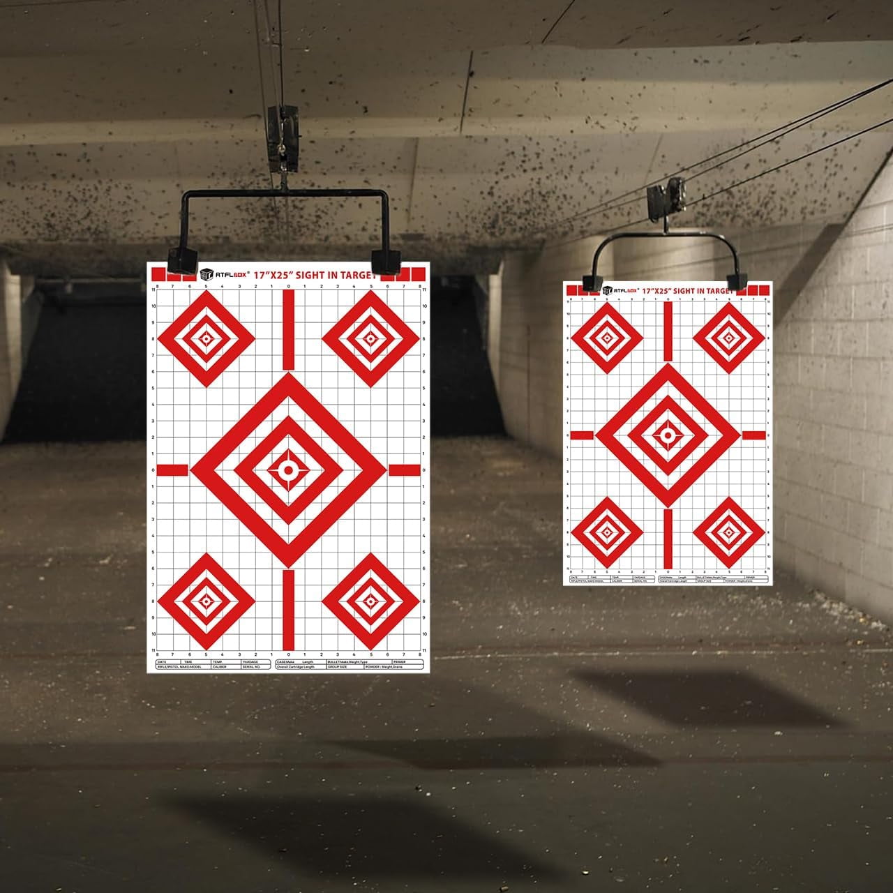 Sight in Shooting Range Paper Target, 17X25 Inch Paper Shooting Targets Suitable for Handgun, Rifle, Pellet Gun, Airgun, BB Guns, Airsoft
