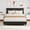 Gray, variant on Upholstered Platform Bed Frame – Adjustable Padded Headboard – Heavy-Duty Wooden Slats – Noise-Free, Easy Assembly – No Box Spring Needed – Modern Bedroom Furniture – Color: Gray, Size: King