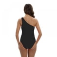 thumbnail image 2 of Women's One Piece Swimsuits Waist Cut Out One Shoulder Swimsuit, 2 of 9