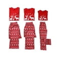 thumbnail image 3 of INSPIRE CHIC Family Pajamas Set Christmas Deer Long Sleeves Tee with Pants Loungewear Set Women XS Red, 3 of 5