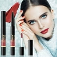 Mustacti Double Head Automatic Lip Gloss Lip Liner Waterproofs Matt