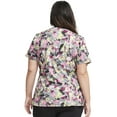 thumbnail image 2 of Cherokee Infinity Scrubs Top For Women V-Neck Print CK634, XS, Floral Camo-tion, 2 of 5