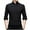 Black, variant on Mens Striped Dress Shirts Regular Fit Business Casual Button Down Shirt Long Sleeve Wrinkle-Free Oxford Shirts Dark Blue M
