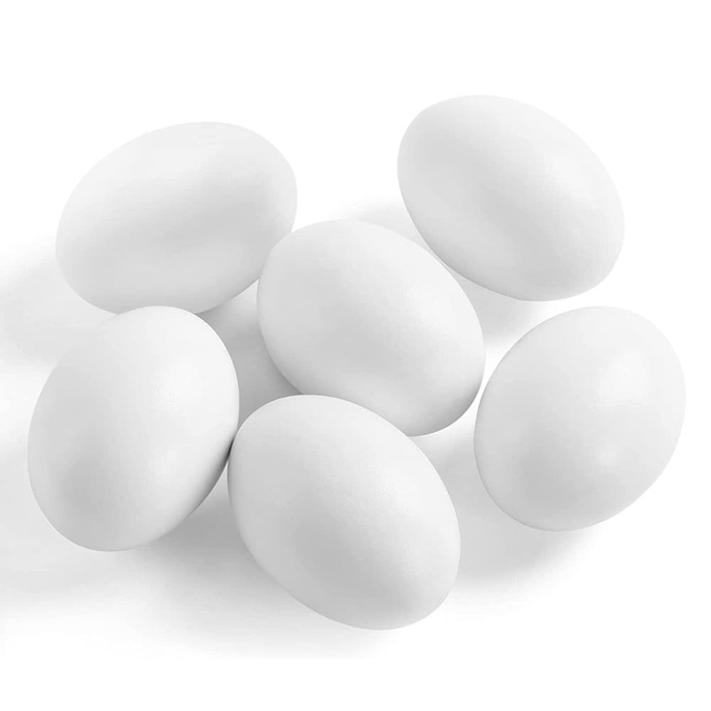 Kit 6 Fake Easter Eggs Wooden Eggs Craft Kit Kid's Toy