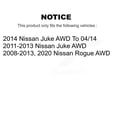 thumbnail image 2 of Kugel Rear Wheel Bearing Hub Assembly 70-512373 for Car Nissan Rogue Juke AWD, 2 of 11