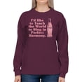 thumbnail image 2 of Officially Licensed Coca Cola Perfect Harmony Singing Design Women's Sweatshirt, 2 of 3