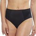 thumbnail image 1 of Carole Martin Comfort High Cut Full Coverage Womens Brief Hipster Panty Style 8002 Black Medium, 1 of 4