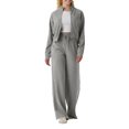 thumbnail image 5 of Womens Track Pants with Zipper Pockets Loose Straight Leg Sweatpants 30" Petite/Regular/Tall Gray 2XL, 5 of 6