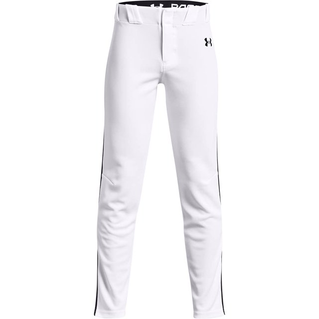 Under Armour Pantalon Utilitaire Pro Fuselé pour Garçons, Blanc (100)/noir, TG