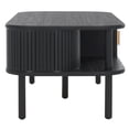 thumbnail image 4 of SAFAVIEH Tealla Modern 2 Door Wood Coffee Table, Black/Gold, 4 of 10