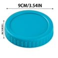 thumbnail image 3 of ACDANC 86Mm Wide Mouth Plastic Mason Jar Lids,9Pcs Plastic Storage Caps with Sealing Rings for Canning Jars Lids for Mason Jars Wide Mouth, 3 of 7