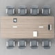 thumbnail image 4 of Conference table, long table, long table, rectangular office table and chair combination, simple modern simple workbench, My Lux Decor Round, 4 of 26