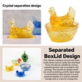 thumbnail image 3 of Mini Glass Hens On Nests Easter Decor Retro Style Handmade Collectible Farmhouse Tabletop Ornaments Home Decorations Cute Glass Hen Figurines, 3 of 7