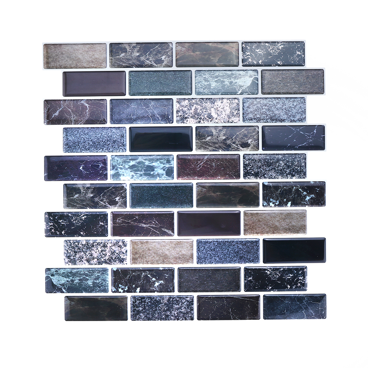 for Kitchen Bathroom Livingroom Flame-Resistant Botanic Garden Decorative Removable Peel Off Decals 16.6x27.5 inch SERENITA Heat Resistant Waterproof Kitchen Sheet Blacksplash DIY Tile Stickers