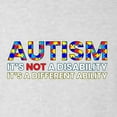 thumbnail image 2 of Autism Is Not A Disablity It’s A Different Abilty | Autism Awareness Dabbing Skeleton Inspirational Christian Mens Premium Tri Blend T-Shirt, Heather White, Large, 2 of 5