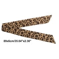 thumbnail image 4 of Unique Bargains 1 Pc Scarf Headband Leopard Print Neck Scarf for Women Yellow, 4 of 5