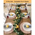 thumbnail image 4 of 15 Inch Round Placemats Set of 6, Christmas Truck Gnomes Non Slip Heat Insulation PP Table Mats, Red Black Plaid Xmas Tree Wooden Washable Place Mats for Kitchen Dining Party Table Decor, 4 of 7