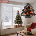 thumbnail image 4 of Metal Hanging Christmas Tree Wind Spinner - Festive Garden Decoration with Layered Design & Illuminated House Pattern for Yard, 4 of 7