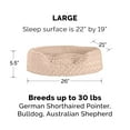 thumbnail image 3 of FurHaven Pet Products Ultra Plush Oval Pet Bed for Dogs & Cats - Cream, Large, 3 of 10