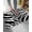 Black, variant on Luxury Plush Bathroom Rugs Mat, White Zebra Striped Soft Shaggy Bath Carpet, Animals Fur Abstract Art Non-Slip Floor Mat for Kitchen, Bedroom, 24"x35"