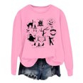 thumbnail image 1 of WEAIXIMIUNG Sweatshirts à Col Rond pour Femmes Pull à Capuche Imprimé Lettre pour Automne et Hiver, 1 of 3
