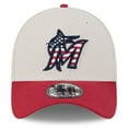 thumbnail image 2 of Men's New Era  Khaki/Red Miami Marlins 2024 Fourth of July 39THIRTY Flex Hat, 2 of 6