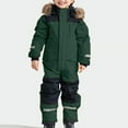 thumbnail image 4 of Zwiiyzr Kid'S Snowsuits Boys Girls Ski Suits Jackets Colorful Waterproof Coats Jumpsuits Winter Snowboarding Outdoor For 1-15 Years Green, 4 of 7
