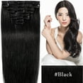thumbnail image 3 of SEGO Clip in Hair Extensions 100% Real Remy Human Hair Full Head Straight Balayage Hair 8-24 inch, 3 of 10