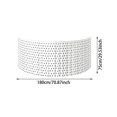 thumbnail image 3 of Hidden Elastic Easy Care Table Skirt 180x75cm, Seasonal Decor Cover For Indoor Holiday Party Event Use, 3 of 4