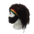 thumbnail image 2 of Gorro de lana de ganchillo Bearded Crazy, peluca, creatividad para adultos, 2 of 3