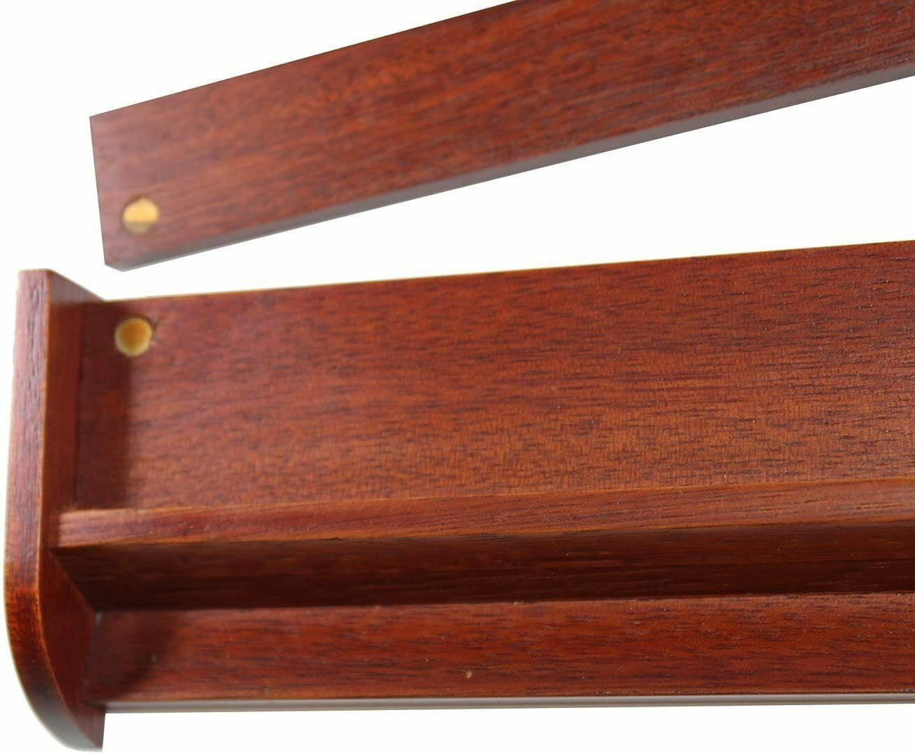 MTPC-2 Set of 4 18" Natural Color Wooden American Mahjong Racks with Attachable Pushers