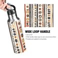 thumbnail image 4 of Yayeee 20oz Insulated Water Bottle Double Wall Stainless Steel with Flip Straw Lid, Black Abstract Dots, 4 of 7